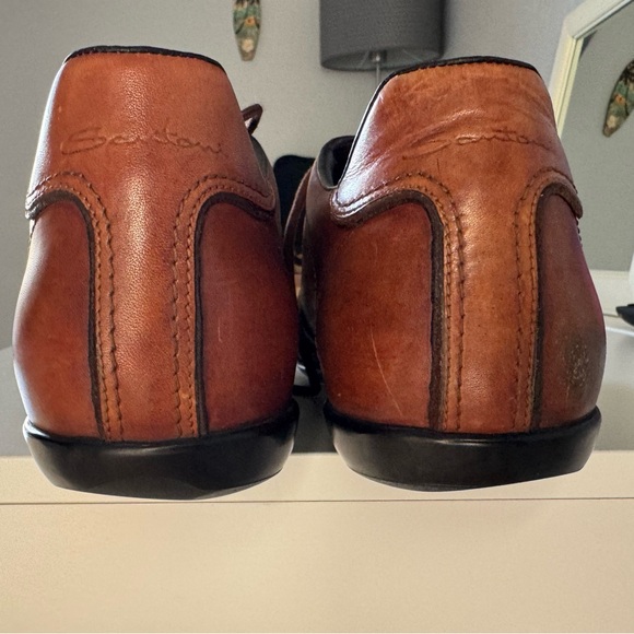Santoni all leather beautiful walking/sports shoes. Very sharp with jeans/shorts - Picture 4 of 11
